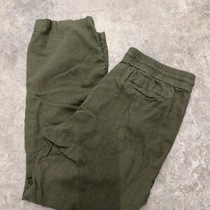 Ann Taylor Factory Olive Pull-On Jogger Pants
